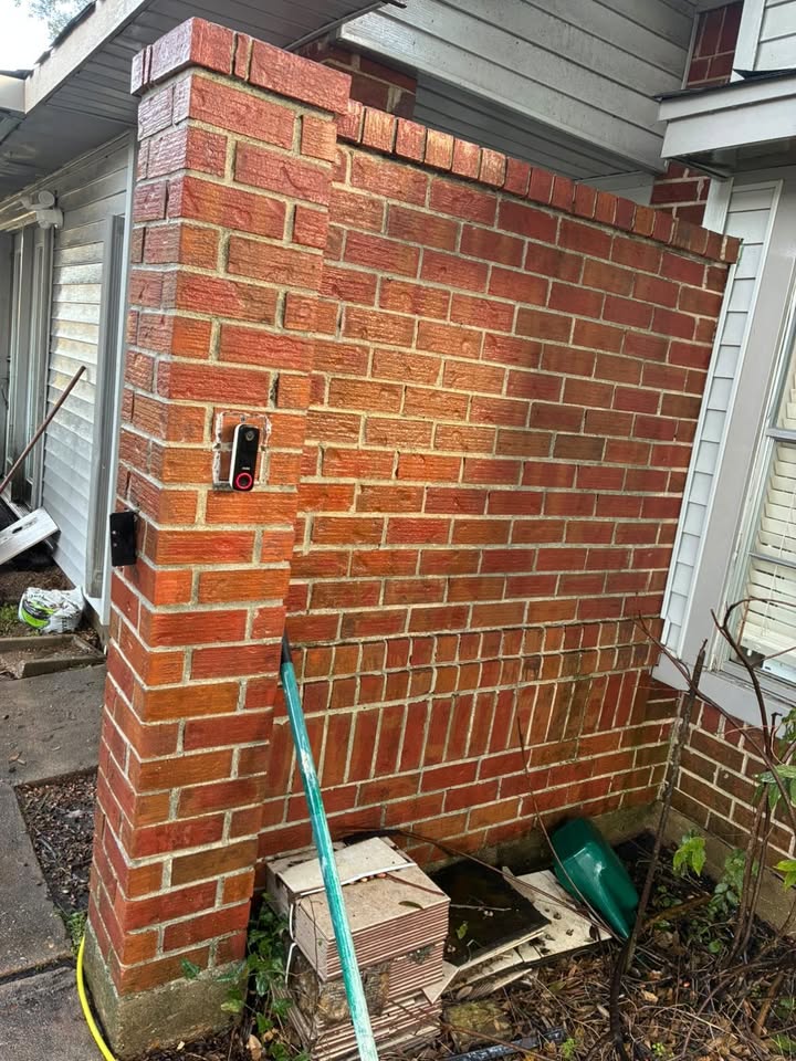 Brick cleaning after
