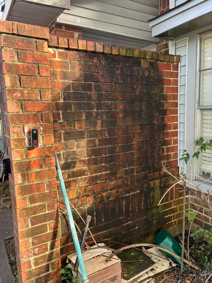 Brick cleaning before