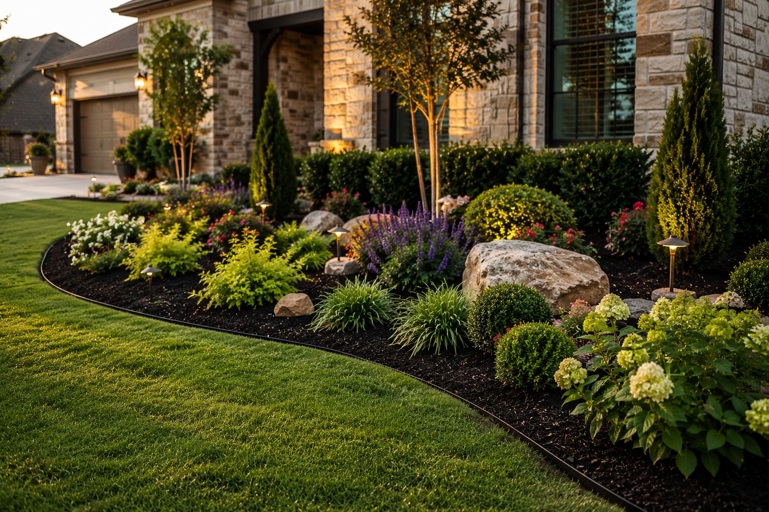 Premium beds and planting landscape service