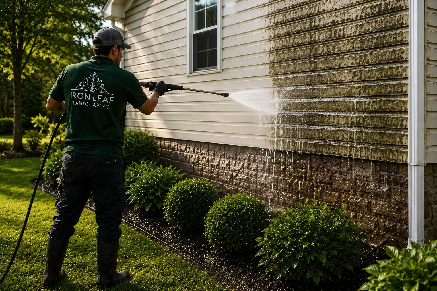 IronLeaf exterior cleaning and house washing service